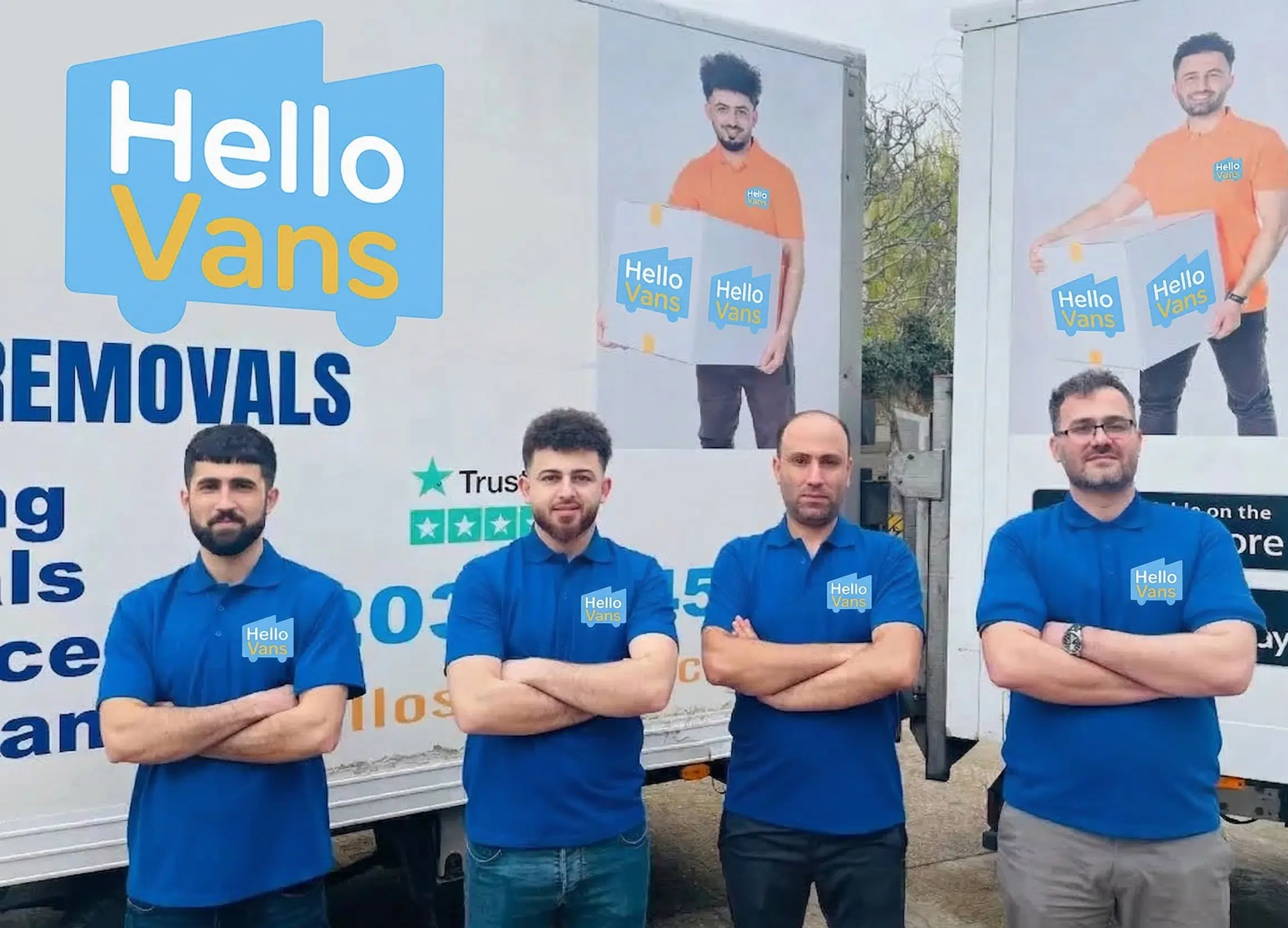 Hello Vans moving team ready for an office relocation in Stamford